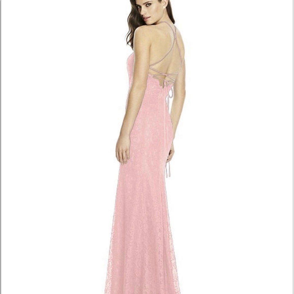 Dessy2995Bridesmaid Dress Rose Pantone Rose Quartz